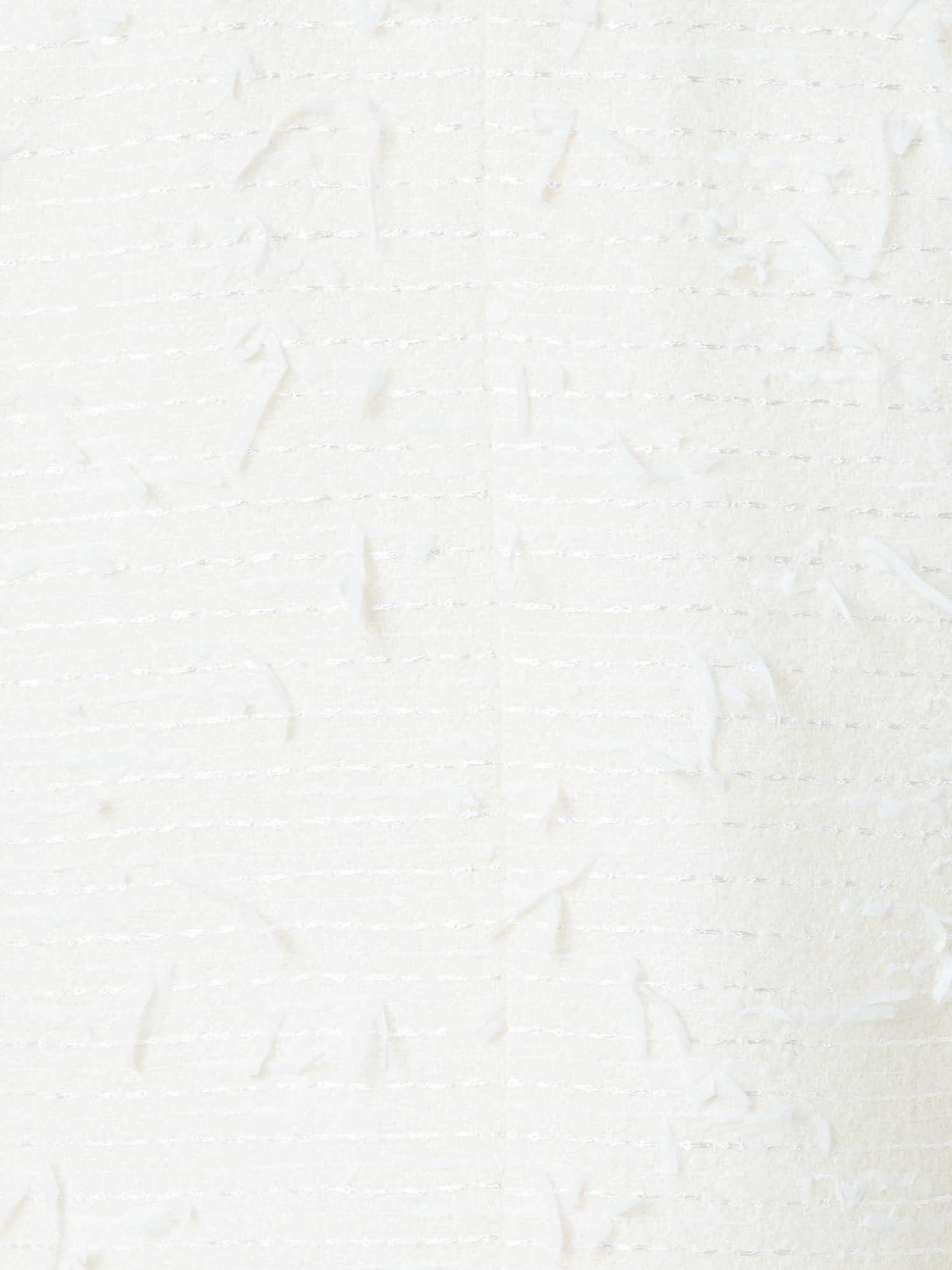 Designer Short Boxy Jacket in Sequins Bouclé - neutral - ecru - white