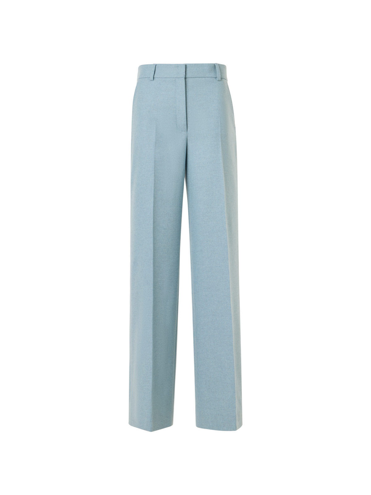 Designer Wide Leg Wool Flannel Pants