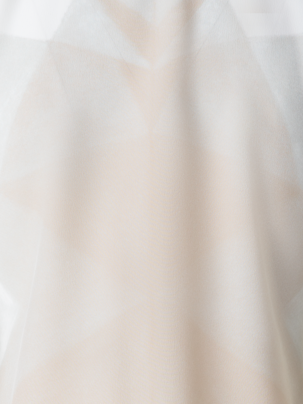 Designer Silk Blouse with Chiaroscuro Print - neutral - pastel - multicolor - ecru - beige - white