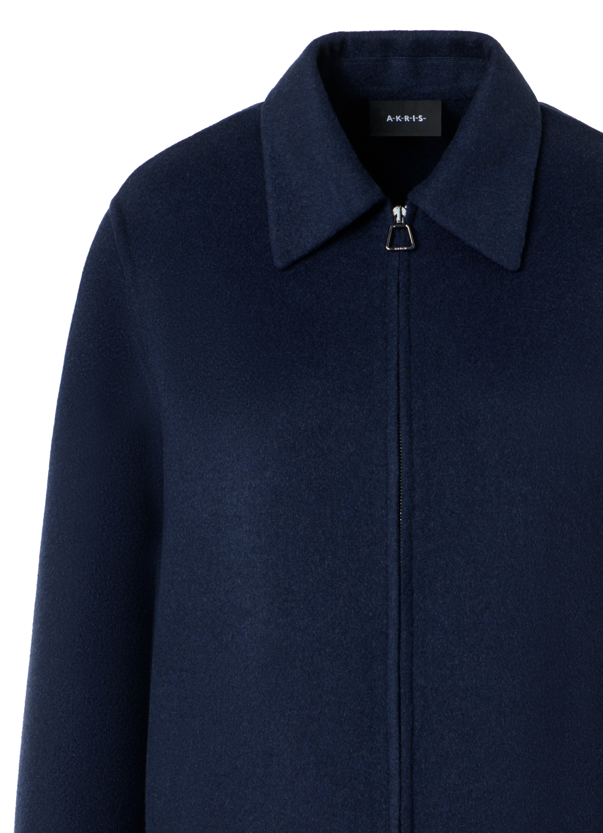 Designer Relaxed Cashmere Double-Face Shirt Jacket - neutral - navy - blue