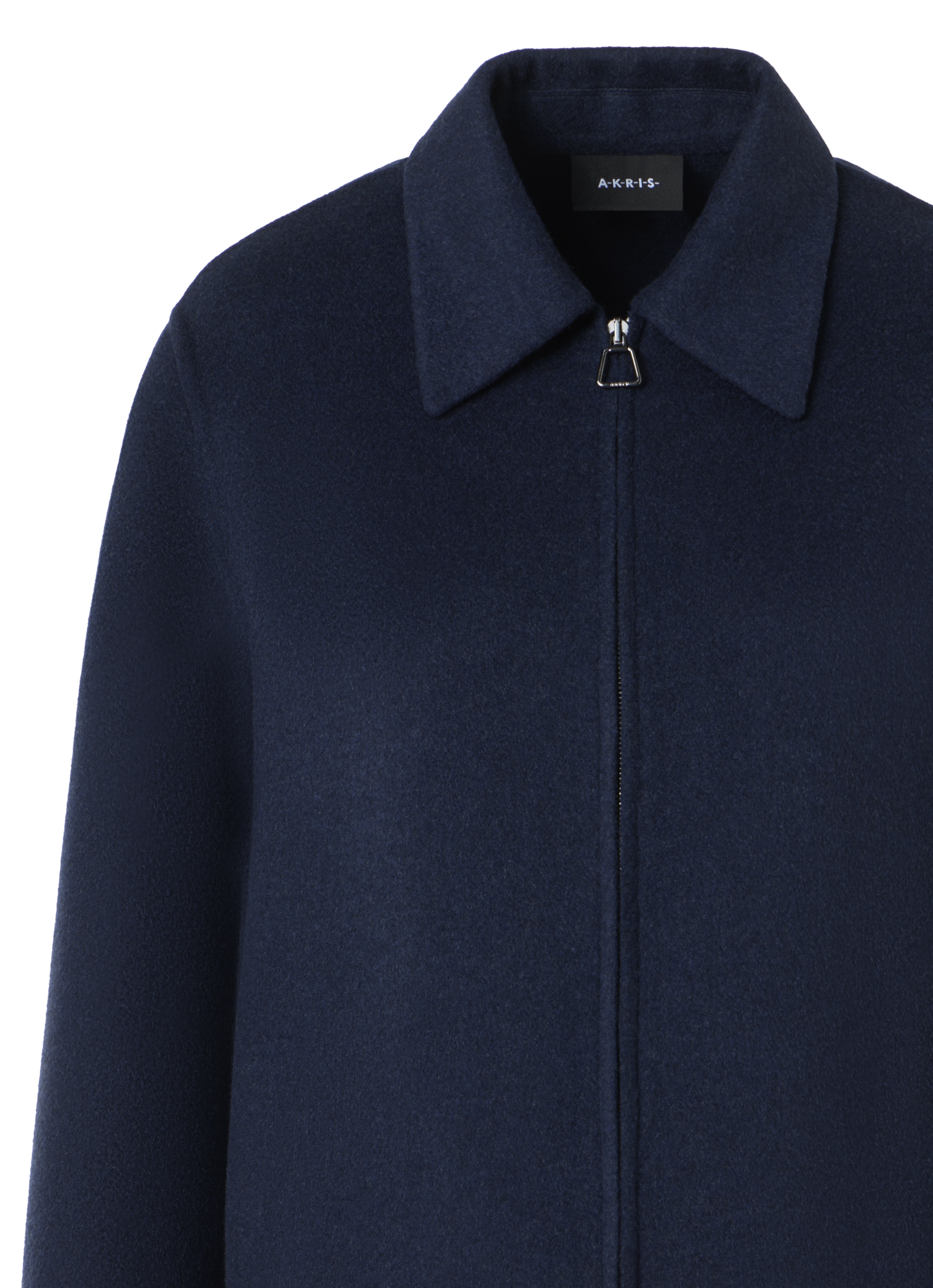 Designer Relaxed Cashmere Double-Face Shirt Jacket - neutral - navy - blue