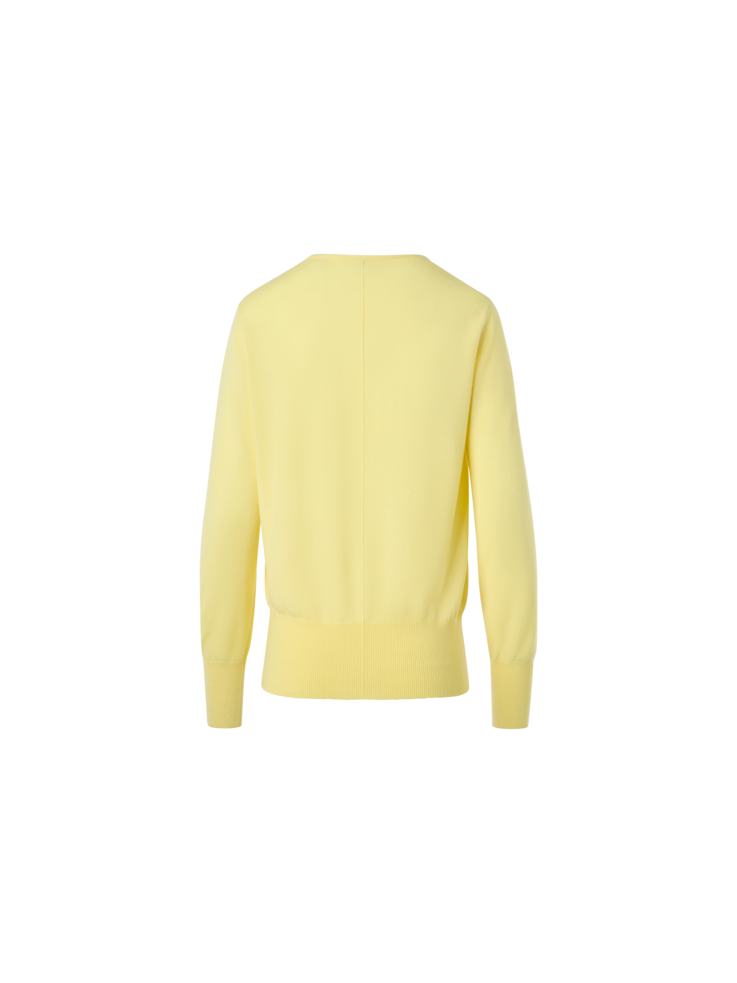 Designer Pure Cashmere V-Neck Sweater - yellow