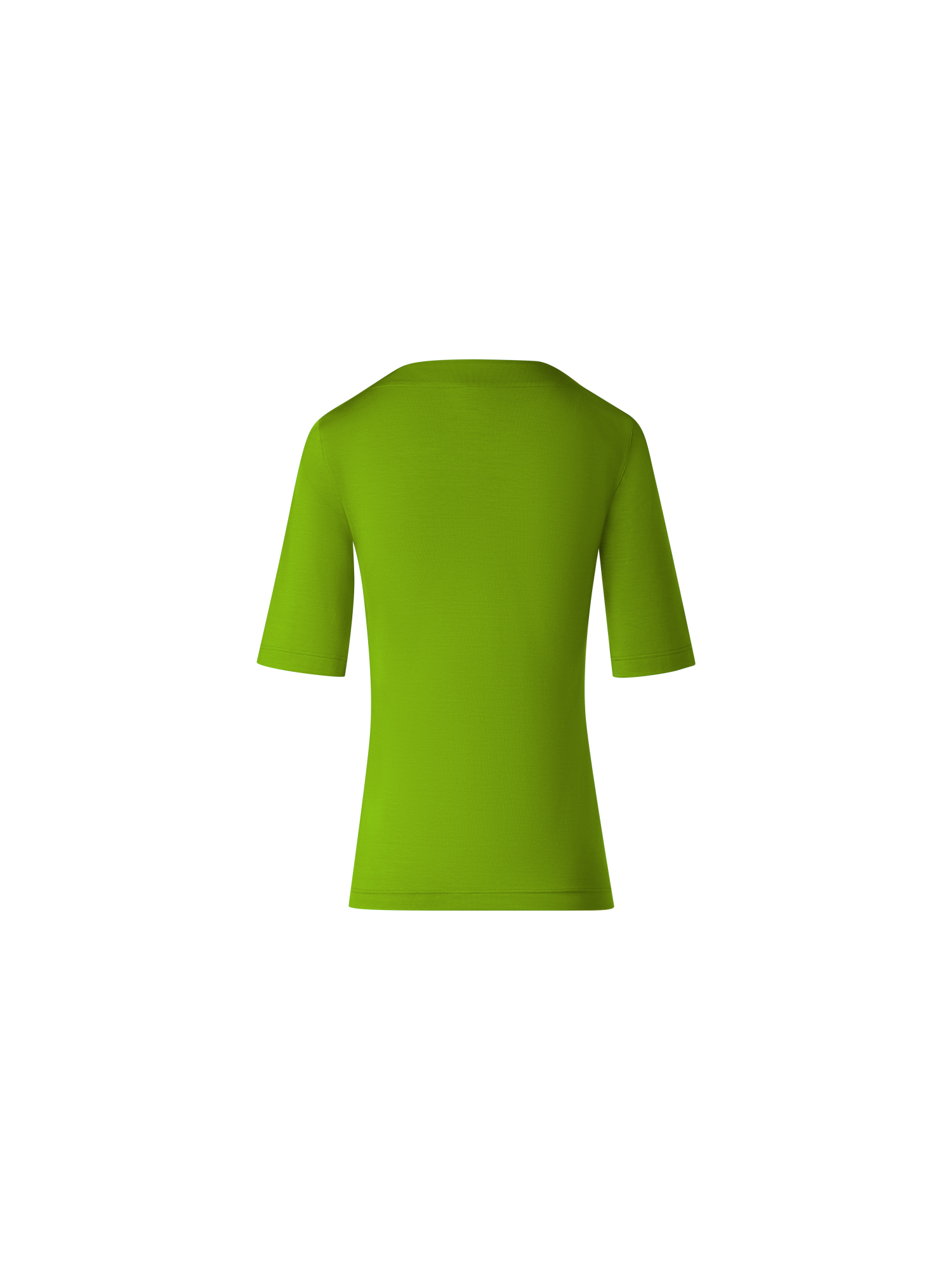 Designer Square Neck T-Shirt in Modal - green