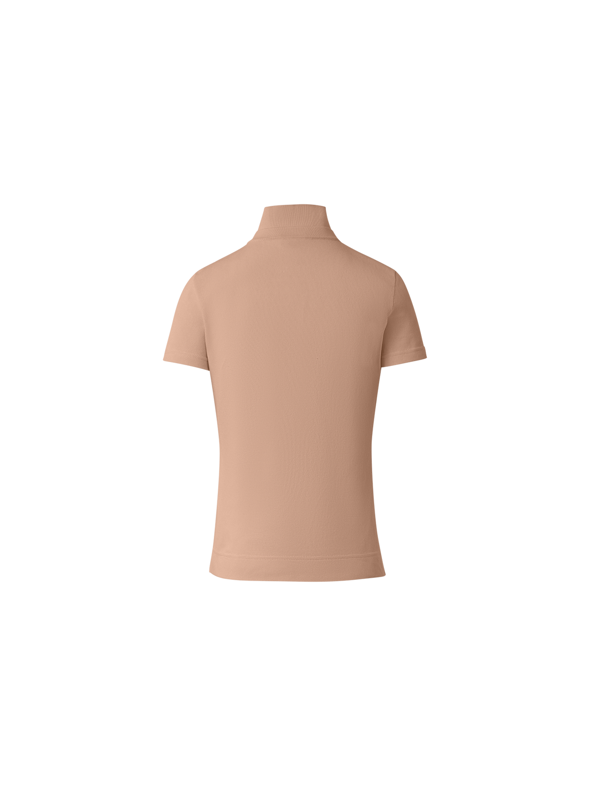 Designer Cotton Knit Polo Shirt - neutral - beige