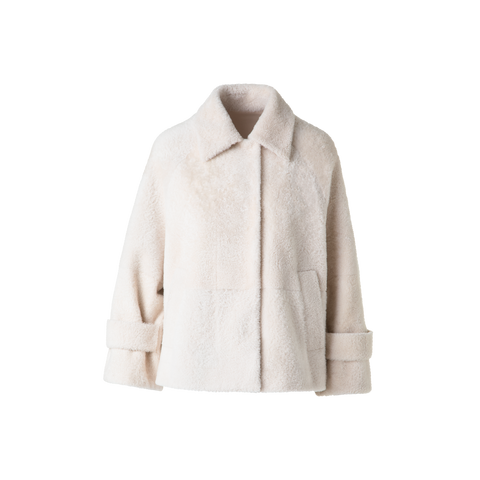 Shearling Jacke in A-Linie