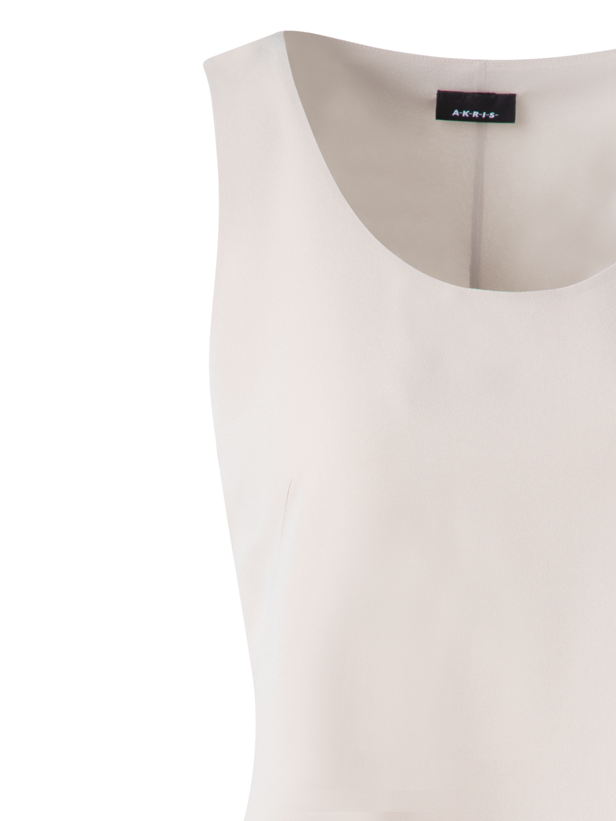 Designer Tank Top in Silk Georgette - neutral - pastel - beige