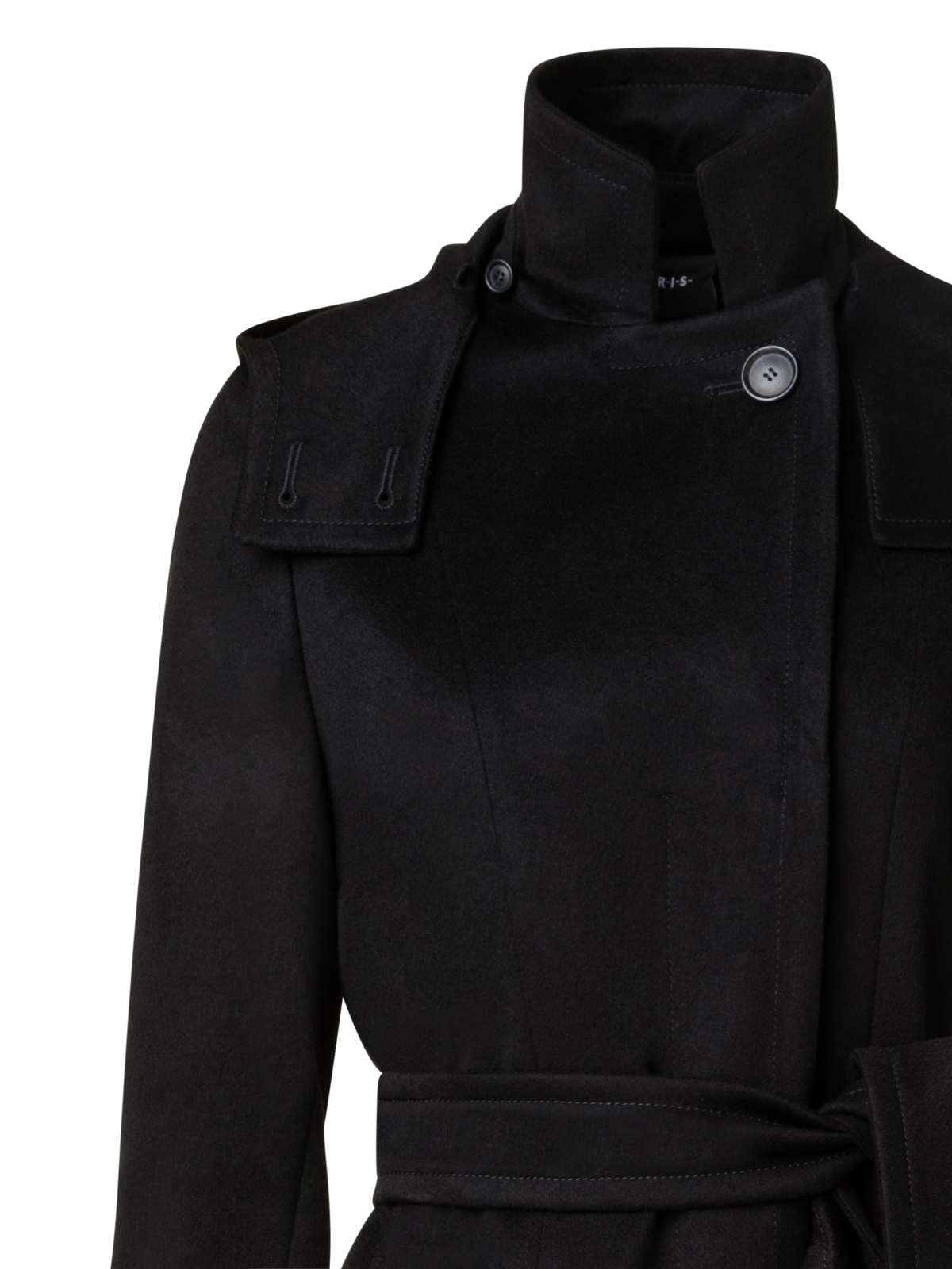 Designer Storm System® Cashmere Coat - black