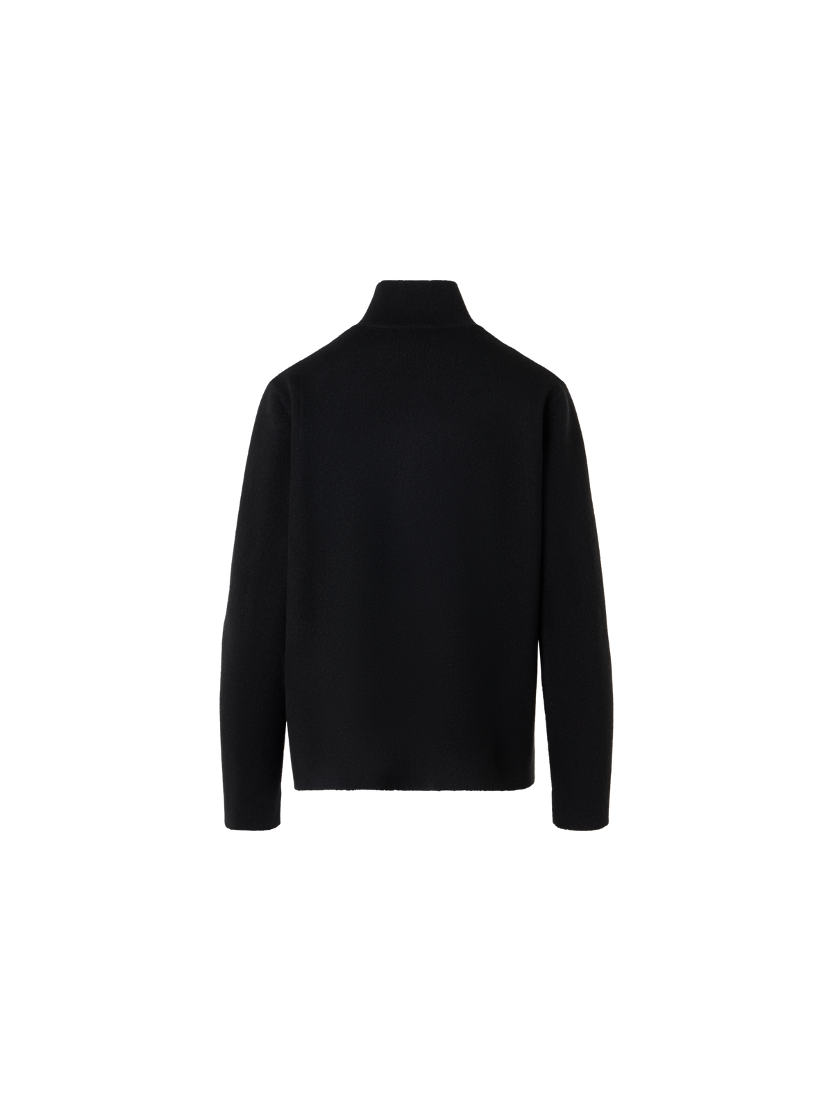 Designer Cashmere Double-Face Knit Cardigan - black