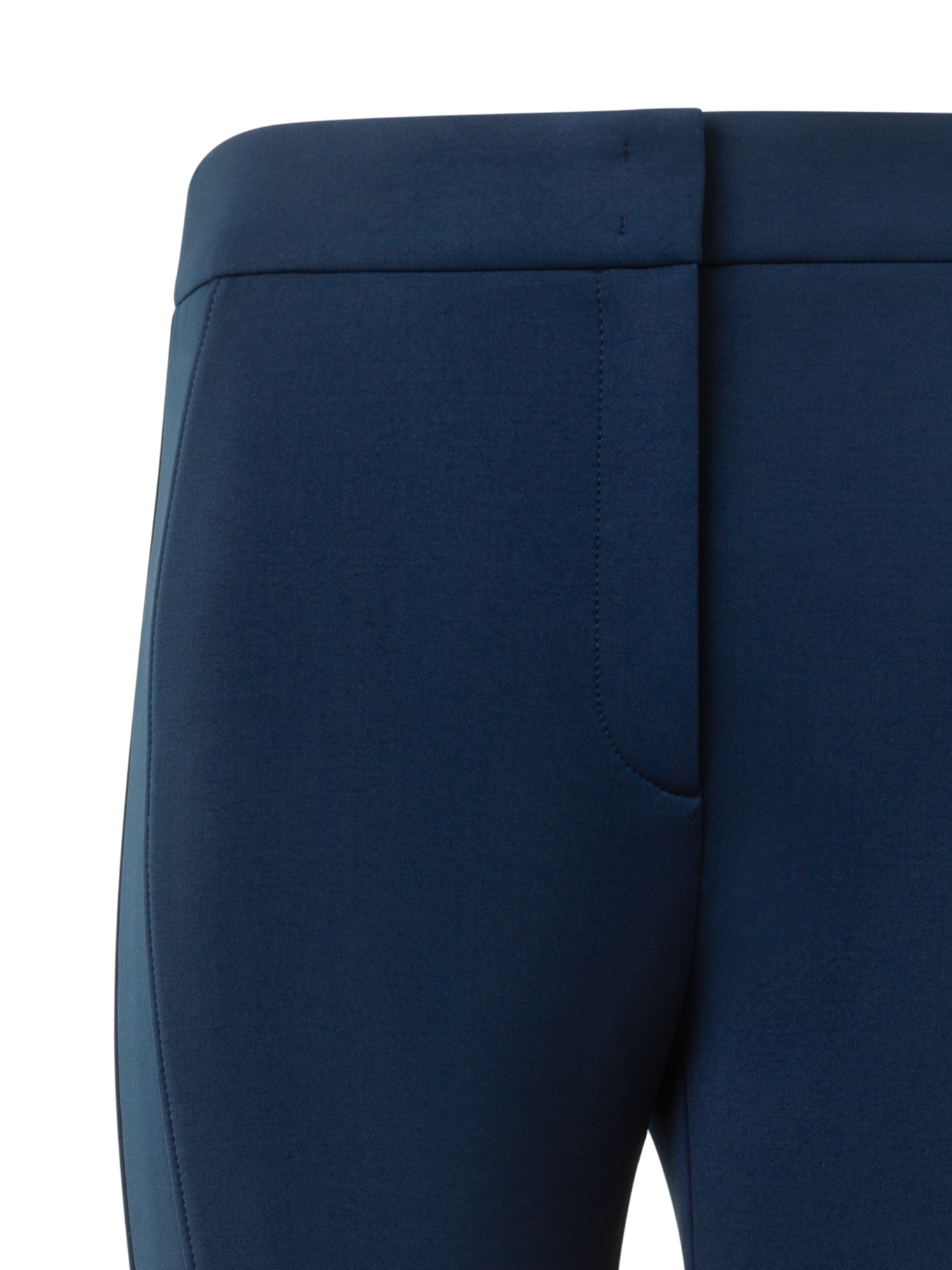 Designer Bootcut Techno Neoprene Pants - neutral - navy - blue