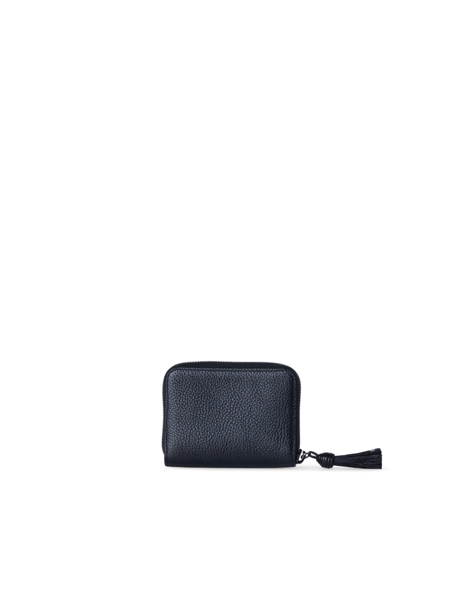 Designer Small Zip Around Wallet - black - navy - blue