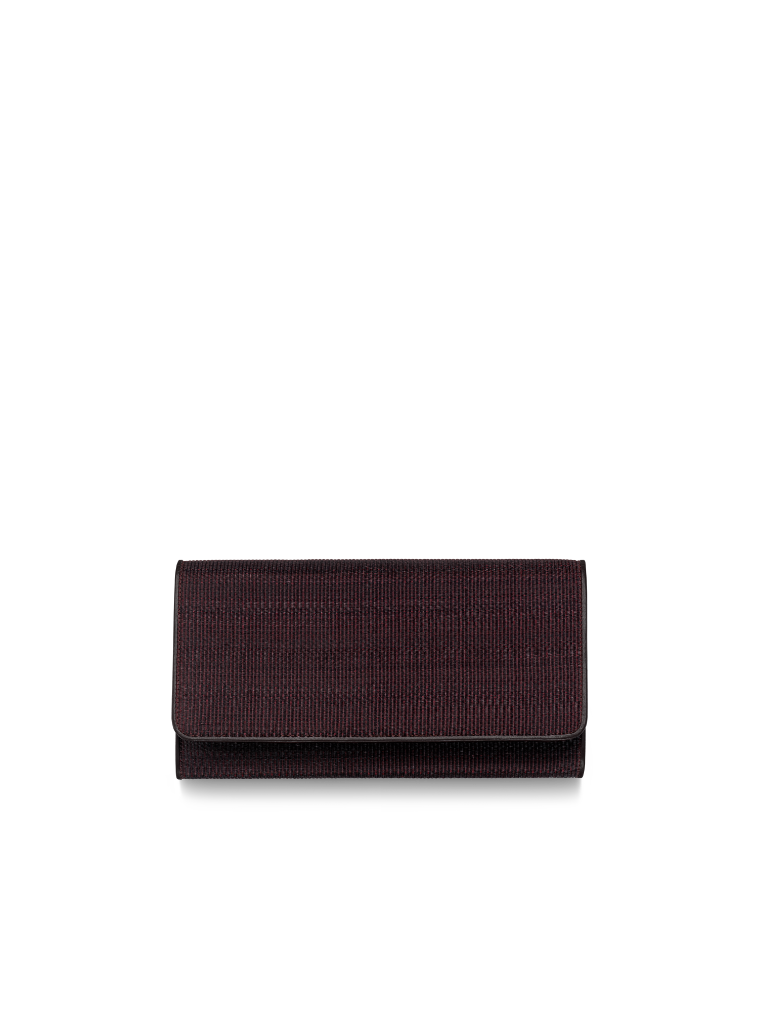 Designer Long Wallet in Horsehair - purple