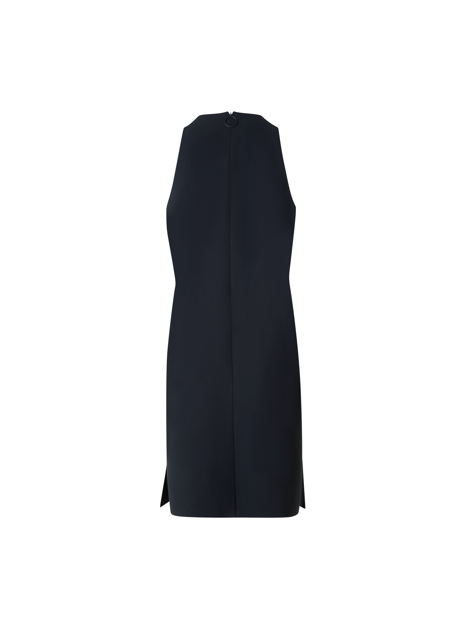 Designer Heavy Laser Cut Mini Dress with Dropping Dots - black - neutral