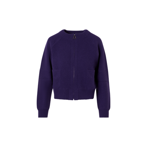 Strickjacke aus Kaschmir-Piqué