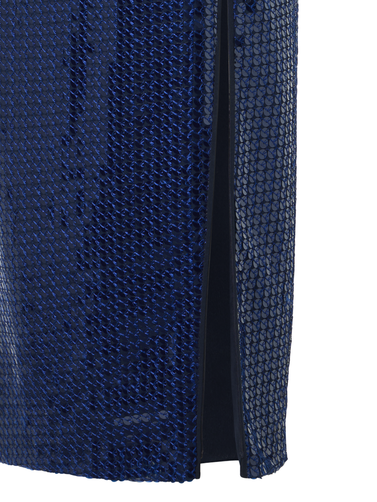 Designer Wool Stretch Double-Face Sheath Dress - navy - blue