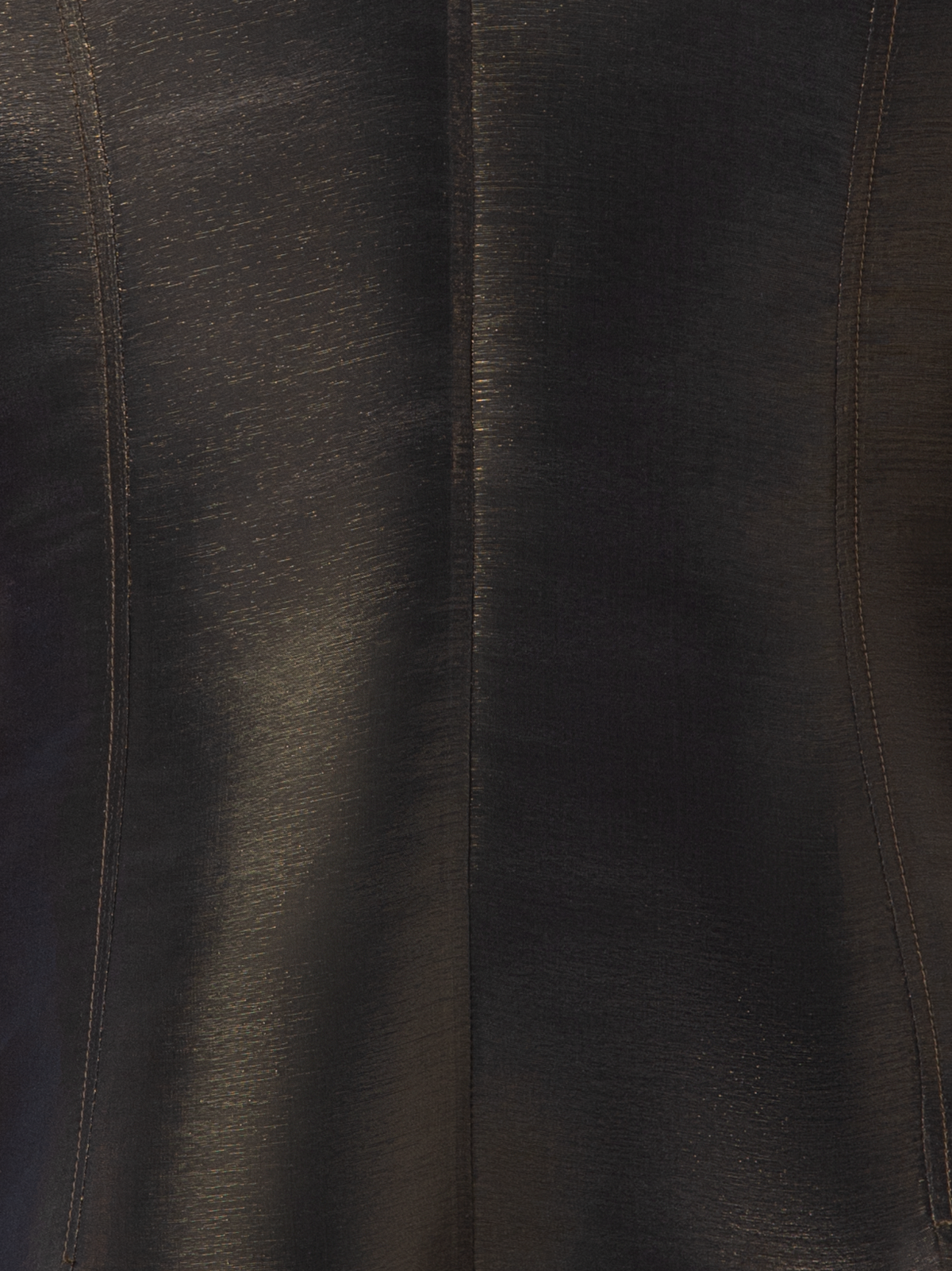 Designer Blouse in Sheer Organza Silk with Gold Shimmer - black - gold