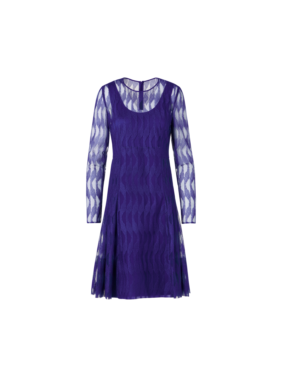 Designer Long-Sleeve High Plains Dress - purple
