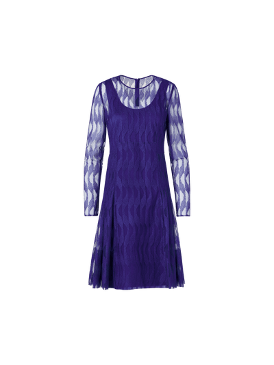 Designer Long-Sleeve High Plains Dress - purple