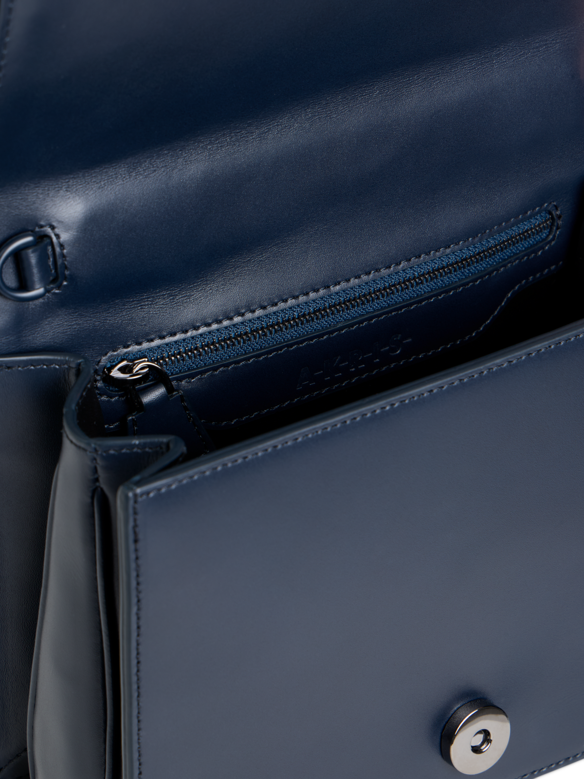 Designer Alice Small Top Handle Bag - neutral - navy - blue