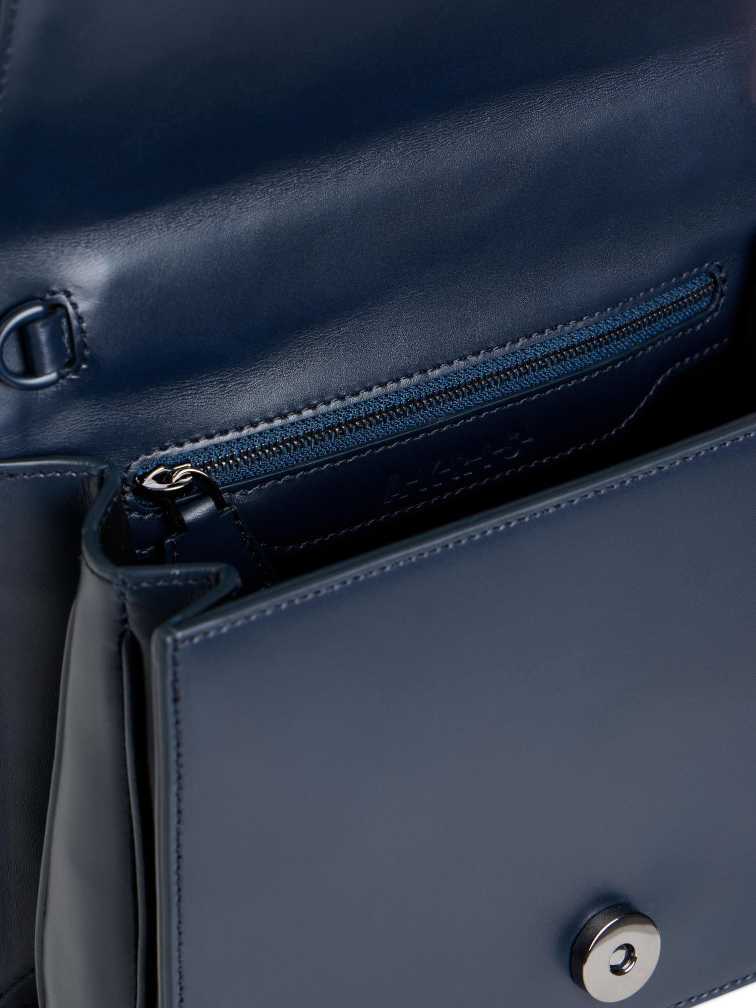 Designer Alice Small Top Handle Bag - neutral - navy - blue