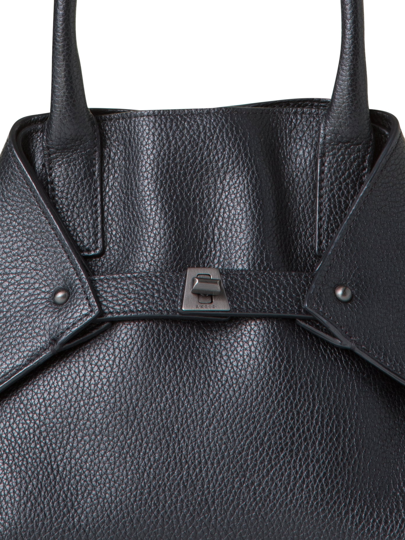 Designer Ai Little Top Handle Tote - neutral - black