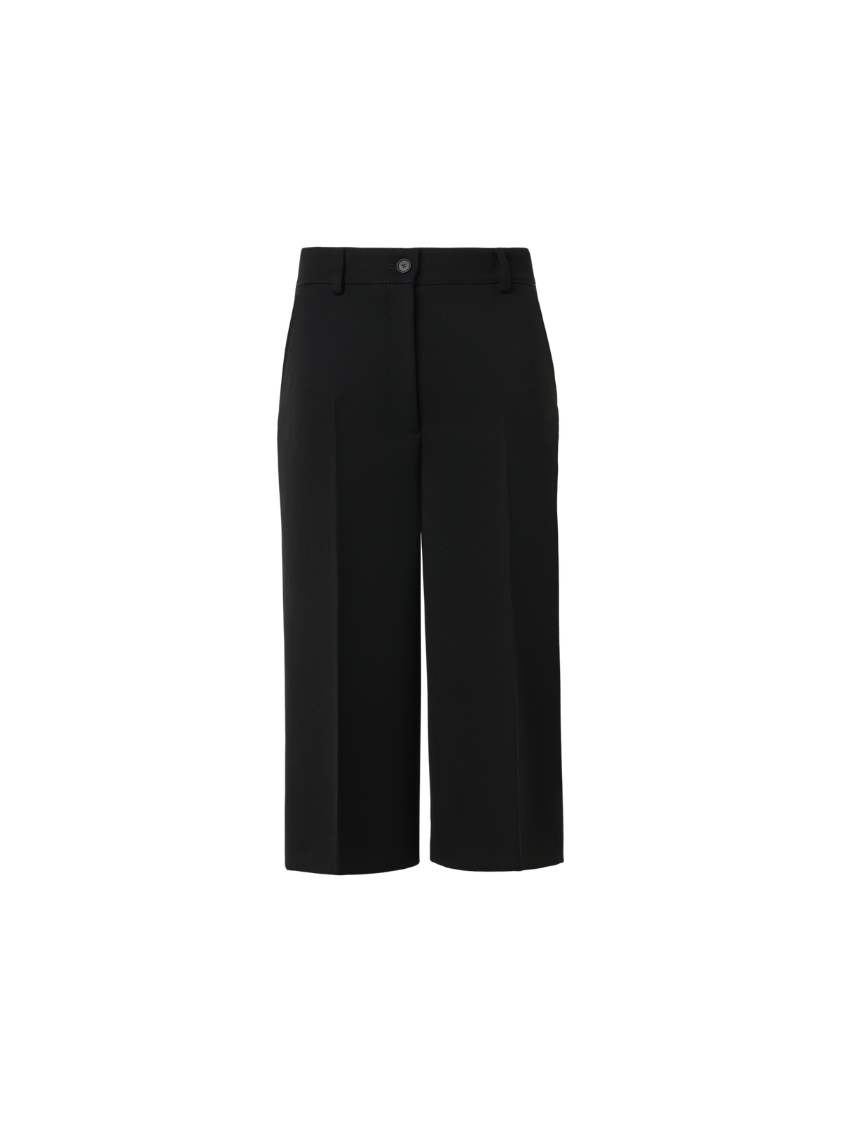 Designer  Wool Tricotine Bermuda - black