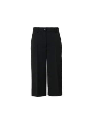 Designer  Wool Tricotine Bermuda - black