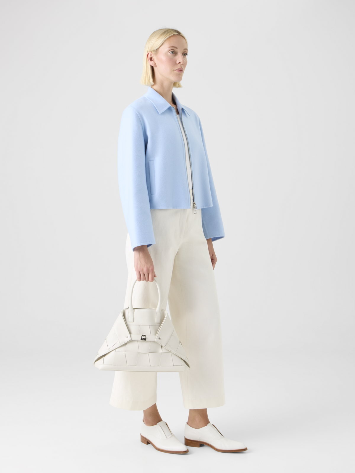 Designer Cashmere Double-Face Blouson #editorial