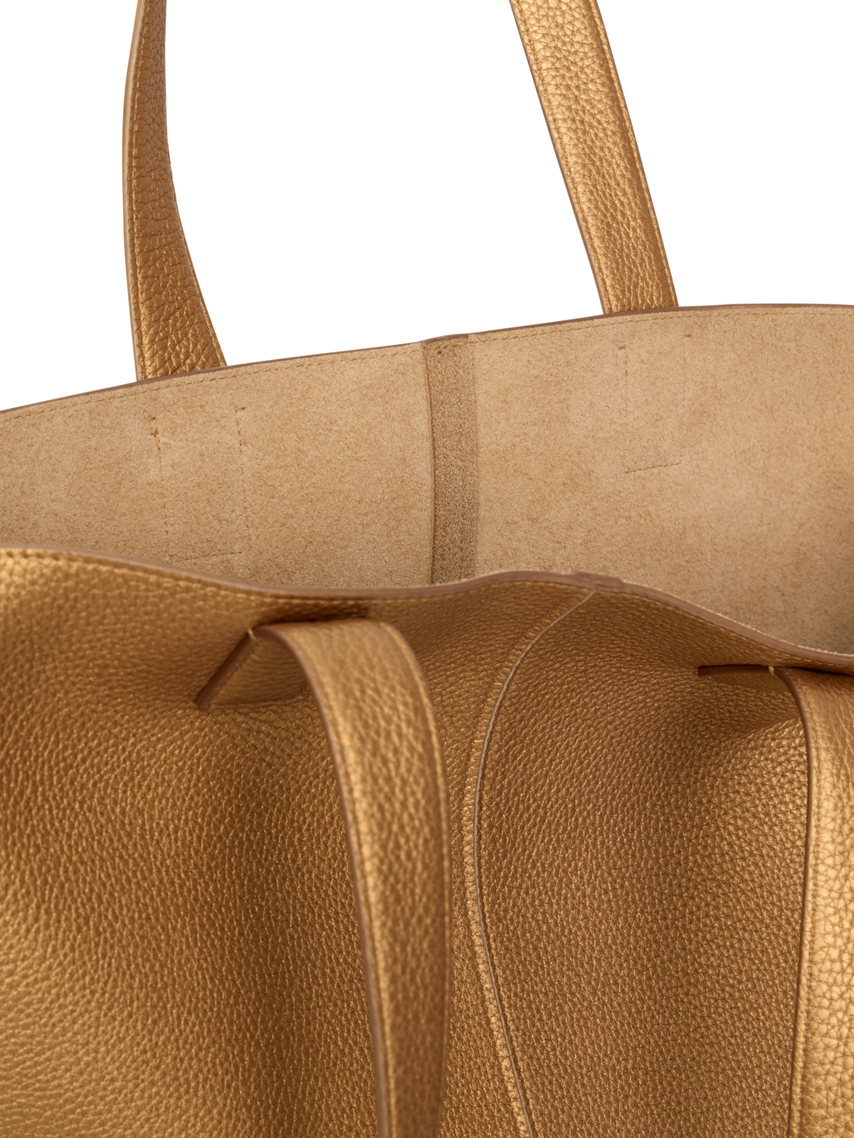Designer Ai Medium Shoulder Tote - gold