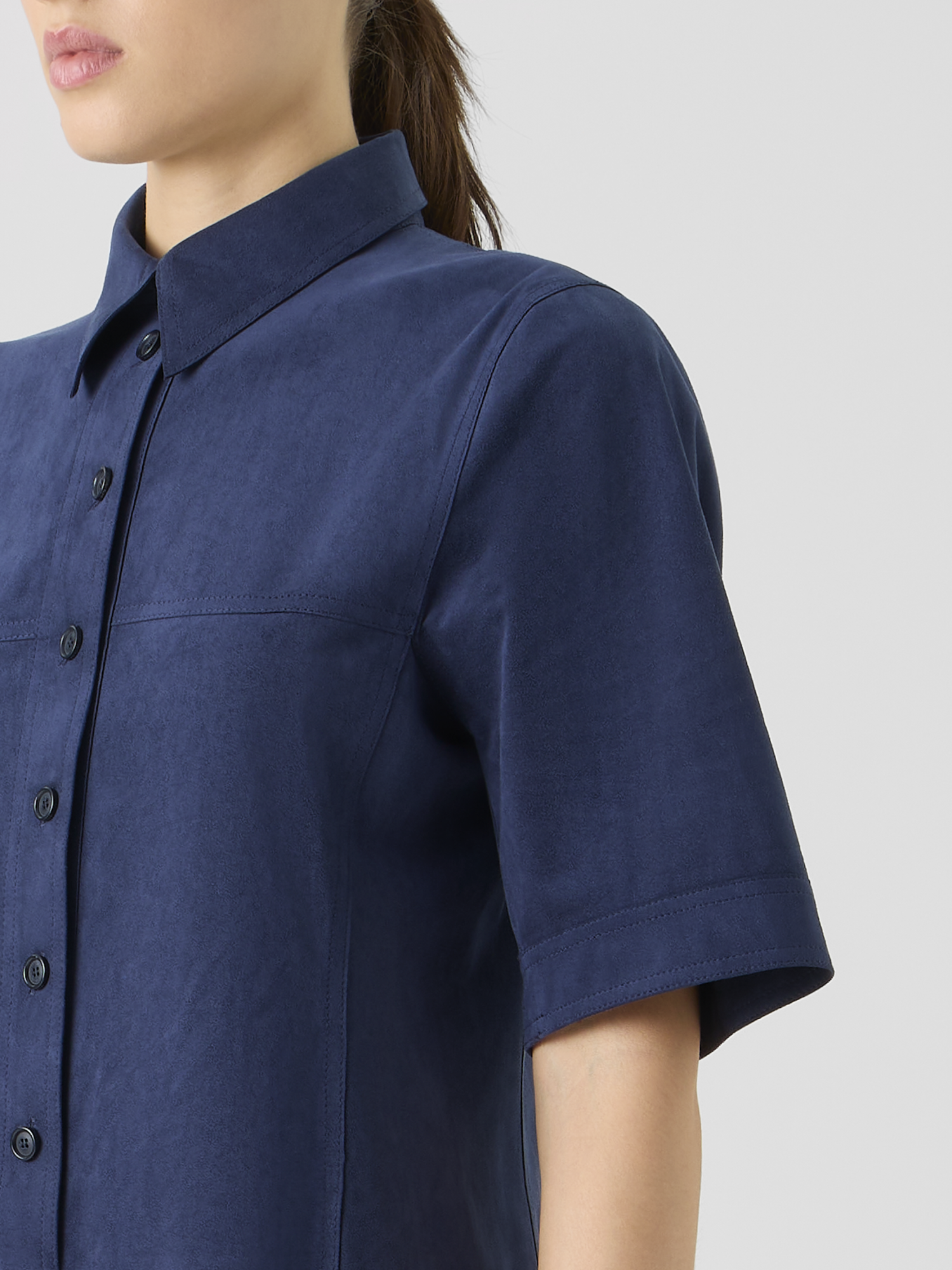 Designer Techno Ultrasuede Polo Dress 