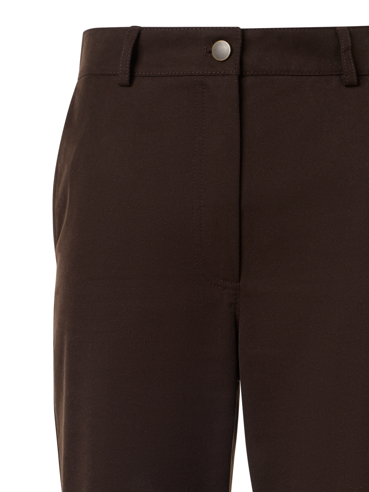 Designer Celia Bootcut Pants in Cotton Gabardine - brown