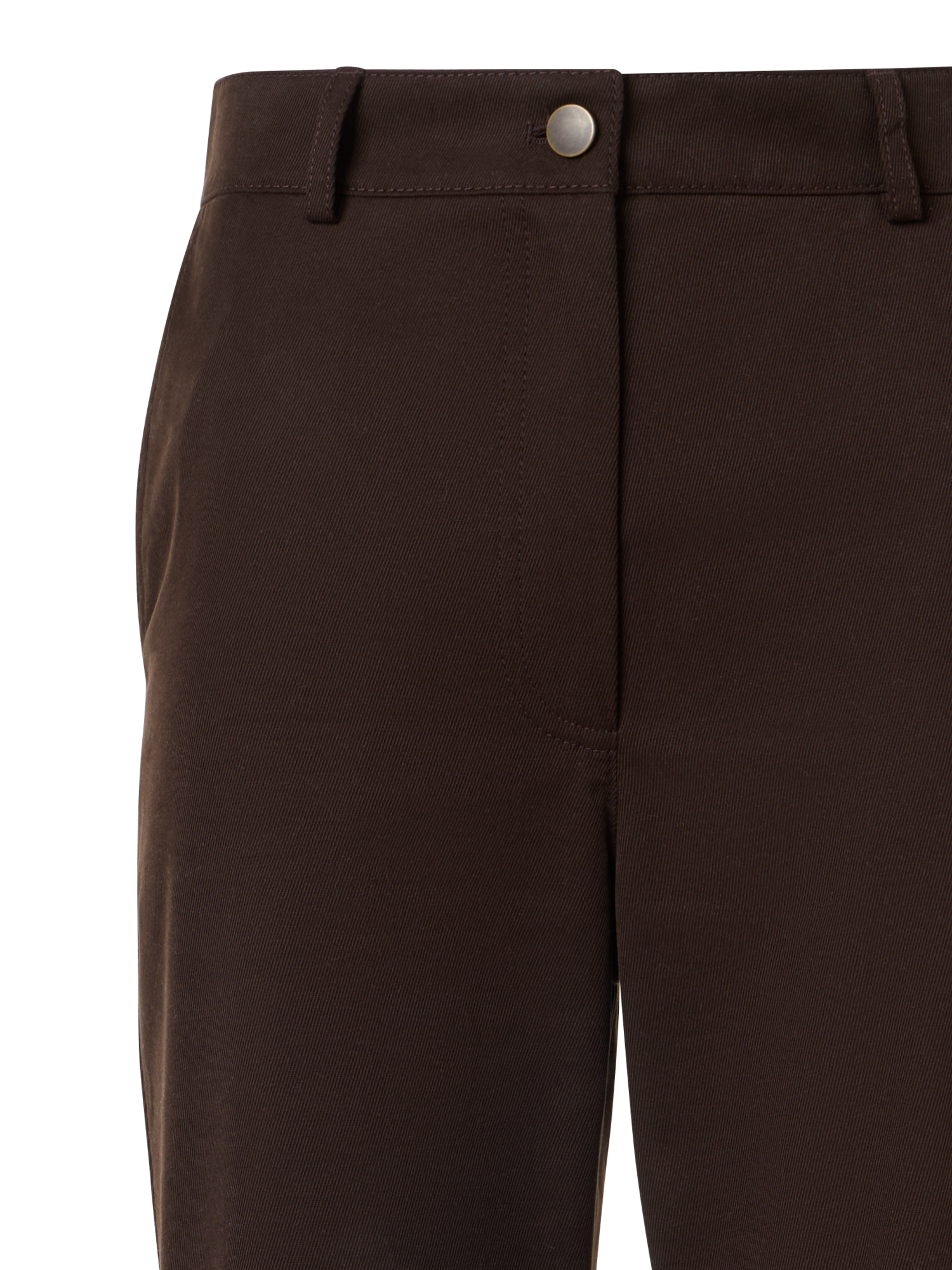 Designer Celia Bootcut Pants in Cotton Gabardine - brown
