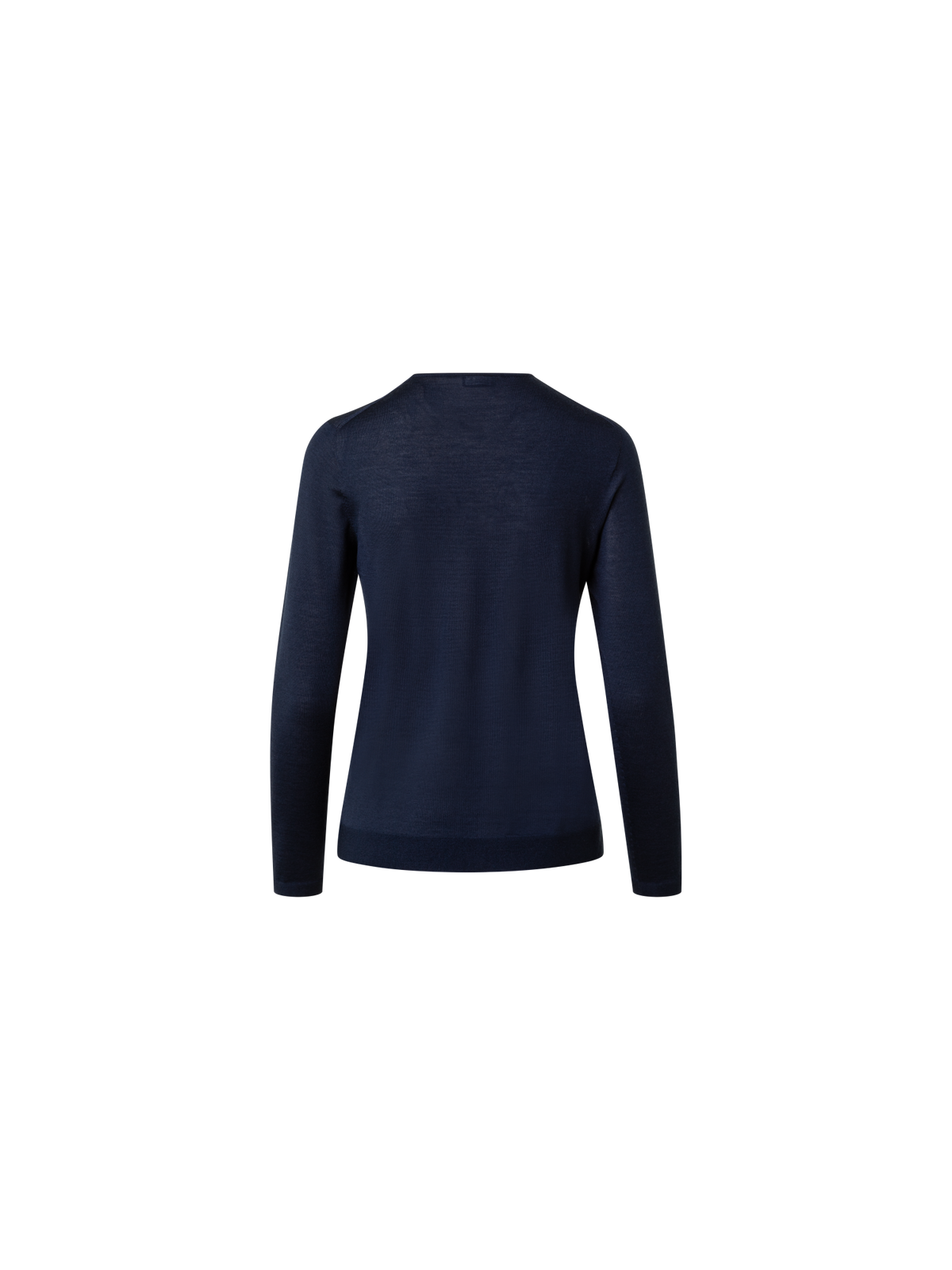Designer Seamless Pullover from Cashmere Silk - navy - blue
