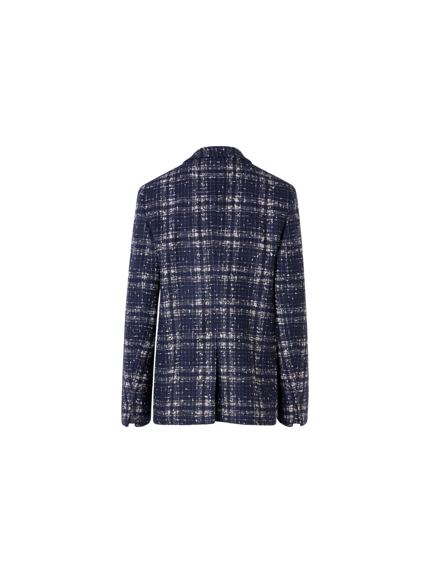 Designer Kora Jacket in Wool-Viscose Tweed - blue