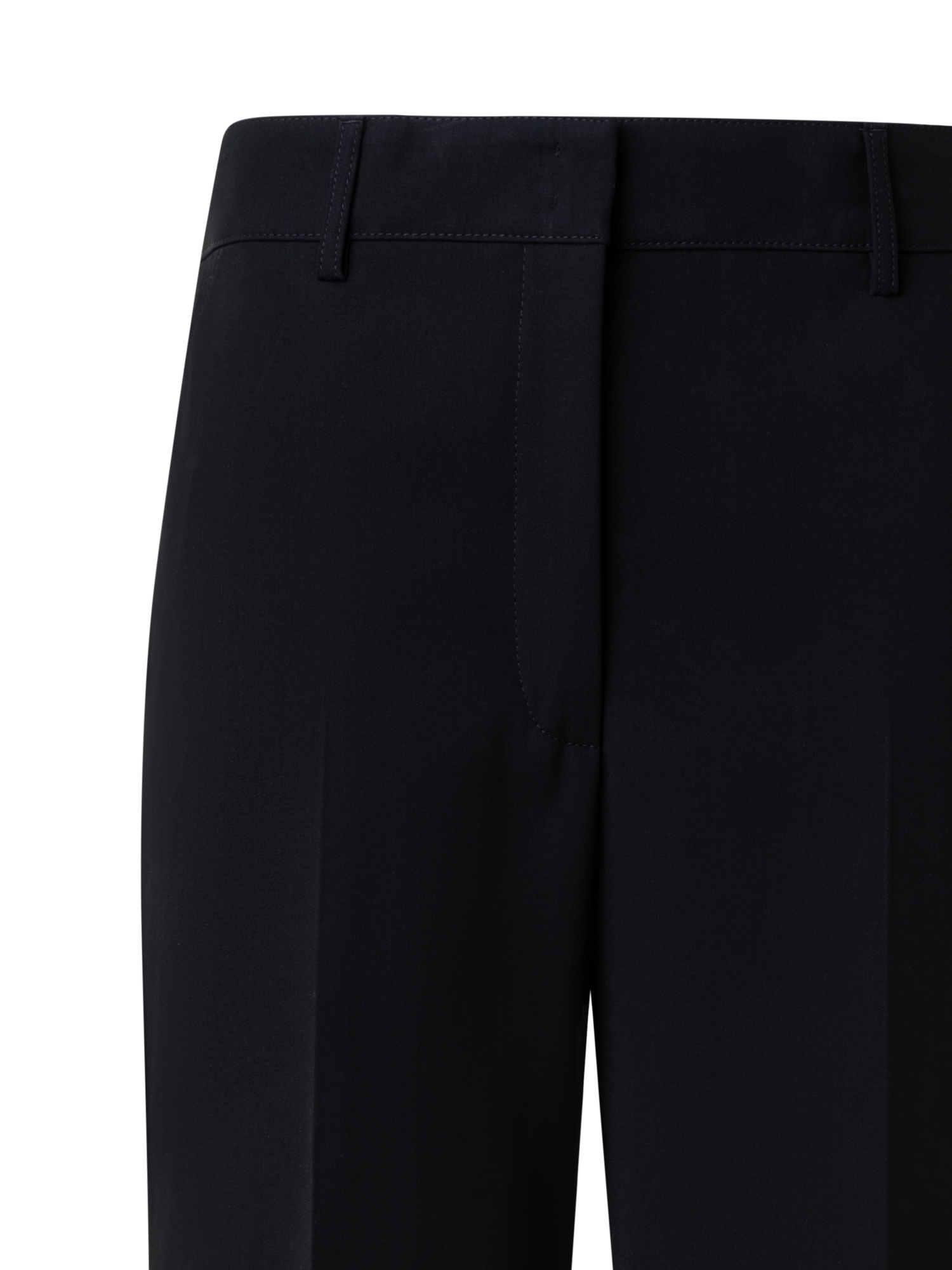 Designer Cropped Wide Cotton Pants - neutral - black