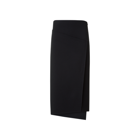 Asymmetrical Trapezoid Pencil Skirt in Leather – Akris EU