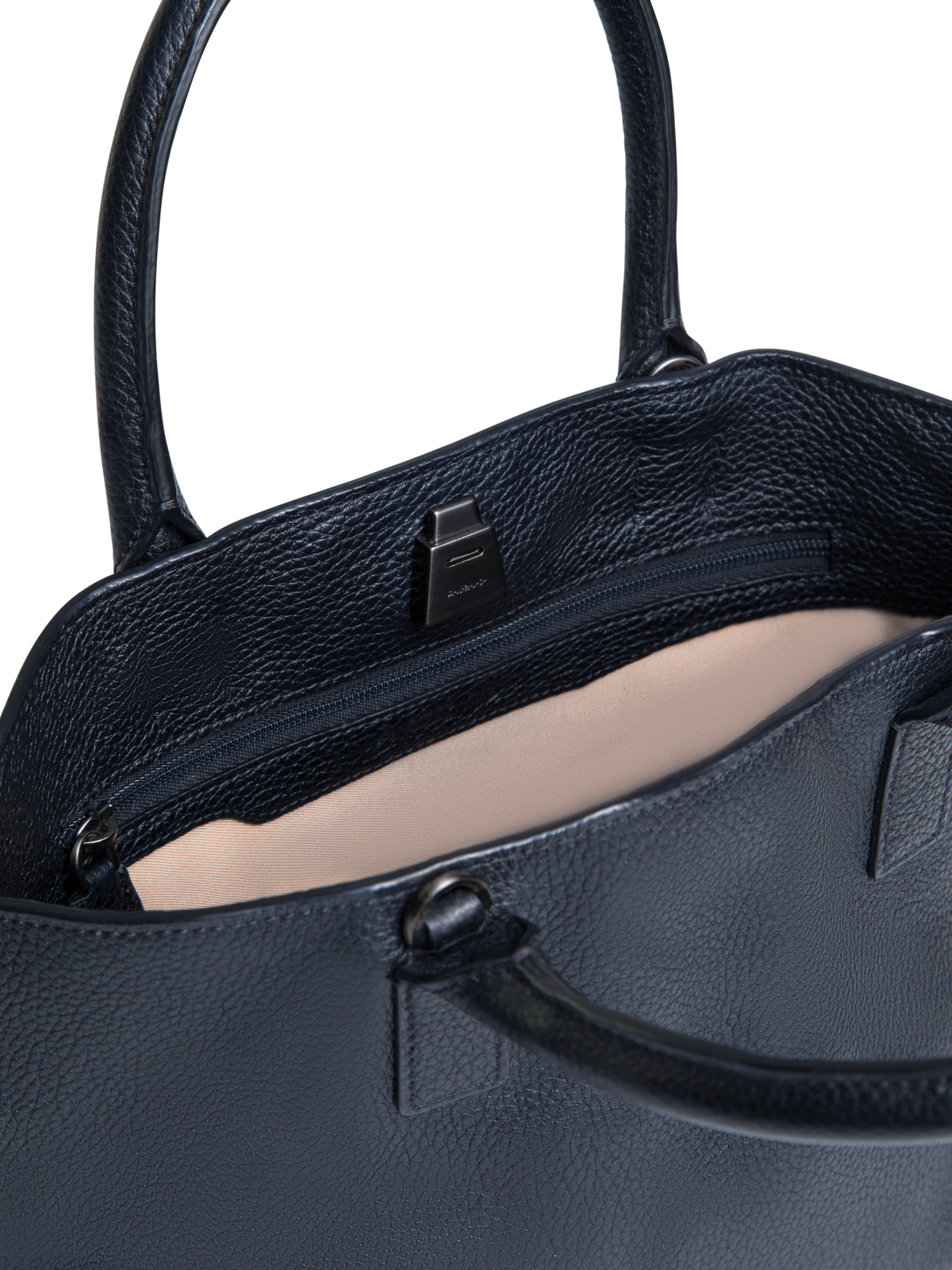 Designer Ai Little Top Handle Tote - navy - blue