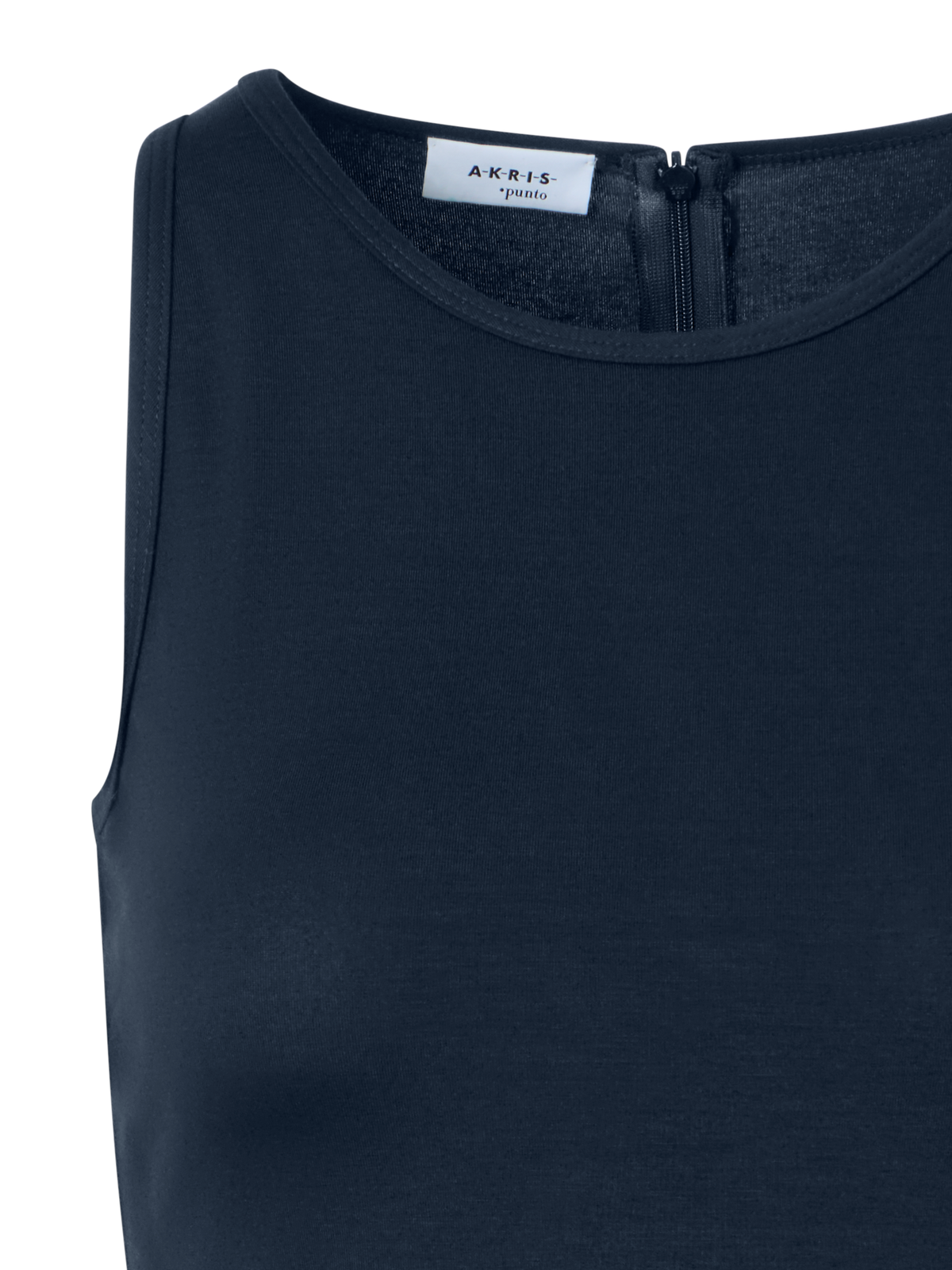 Designer Fitted Speedo Top in Stretch Modal Jersey - navy - blue