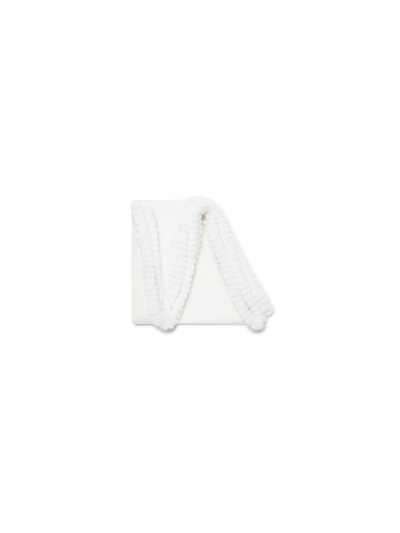 Designer Cashmere-Silk Scarf - ecru