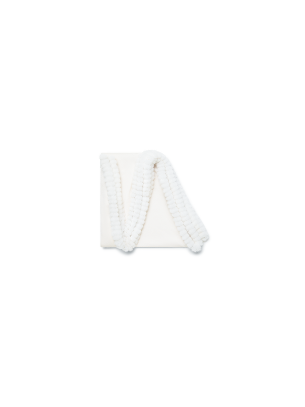 Designer Cashmere-Silk Scarf - ecru