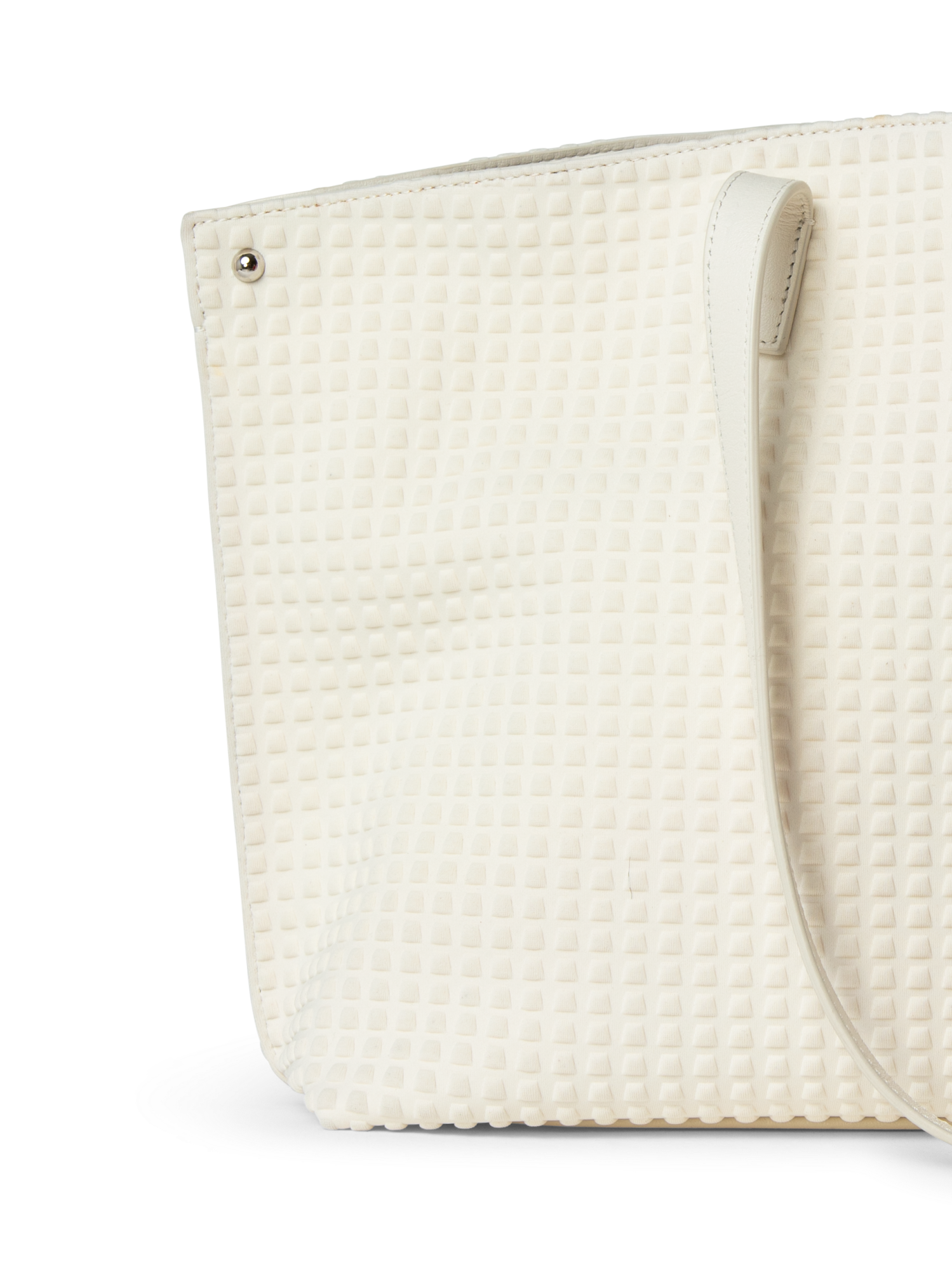 Designer Ai Small Shoulder Tote - neutral - white