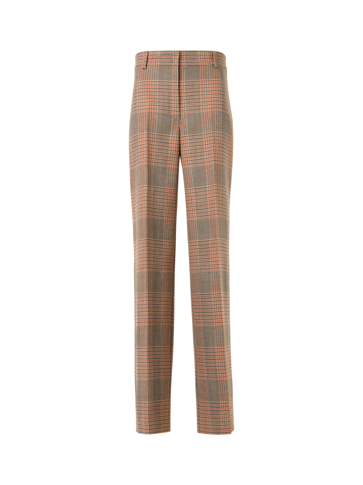 Designer Chiaro Wide-Leg Pants in Glen-Check Heavy Wool Twill - multicolor