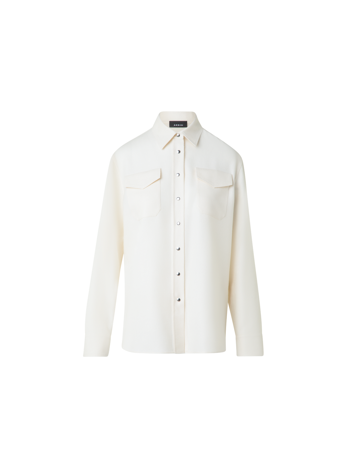 Designer Shirt Blouse in Panama Cashmere - neutral - ecru - white