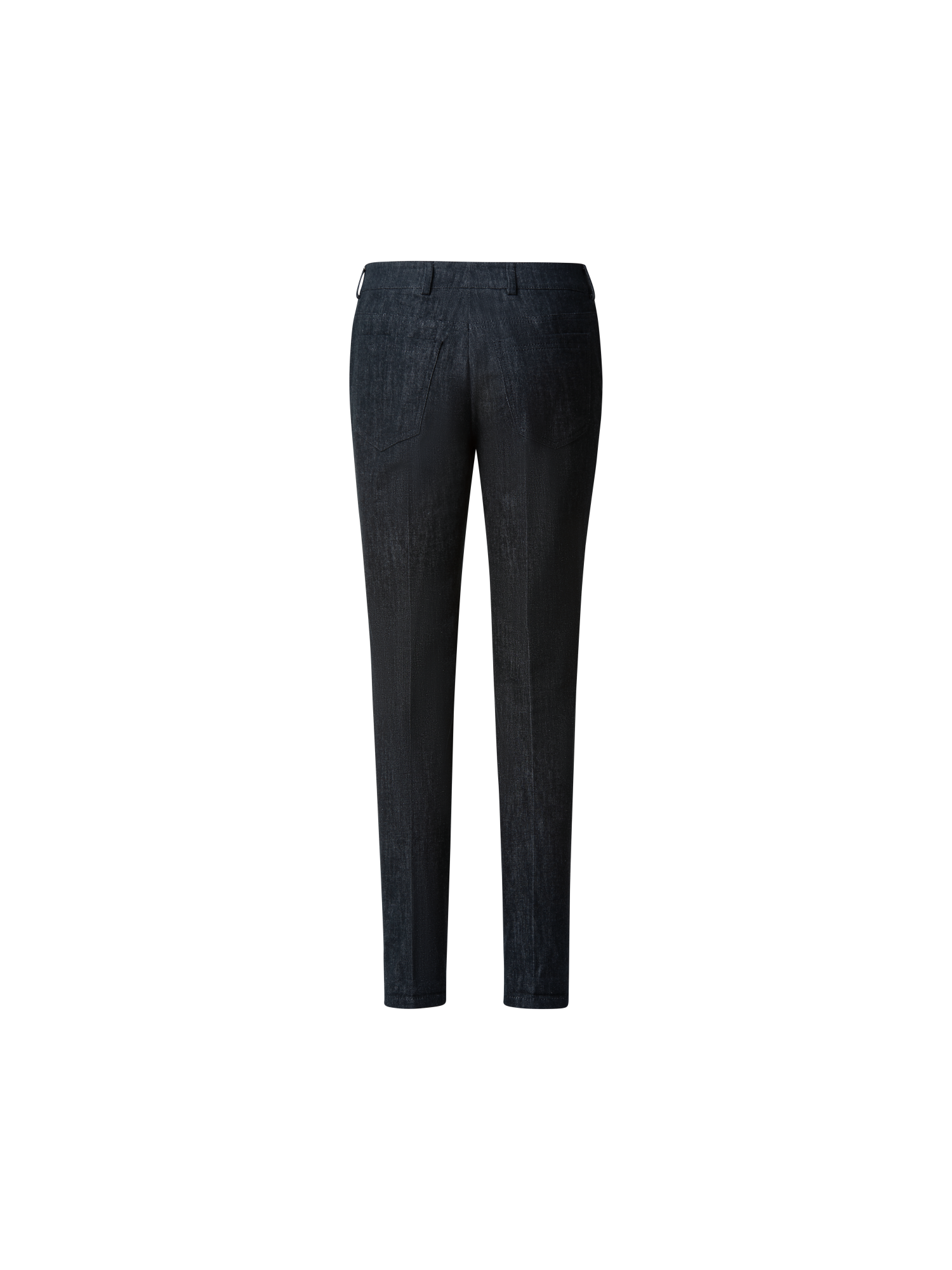 Designer Slim Cotton Denim Stretch Pants - black - grey