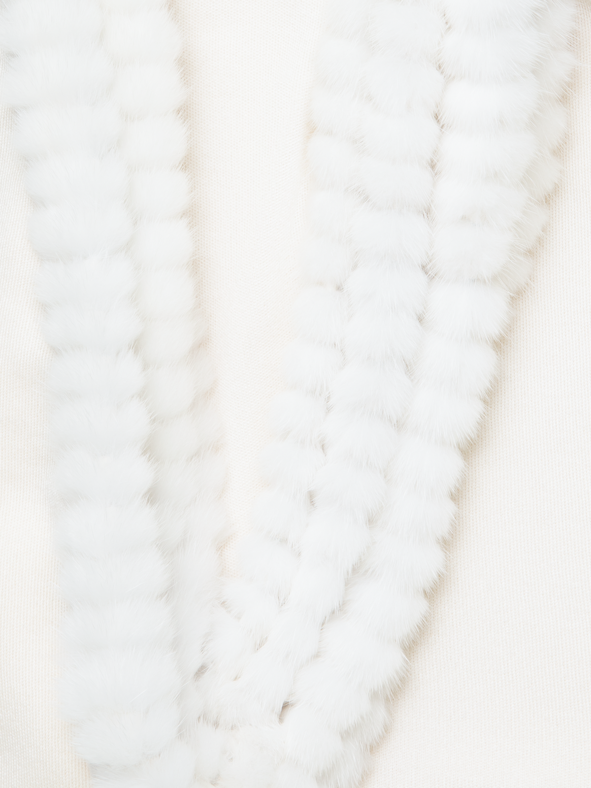 Designer Cashmere-Silk Scarf - ecru