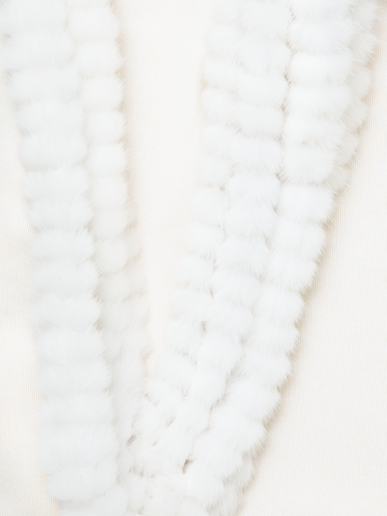 Designer Cashmere-Silk Scarf - ecru