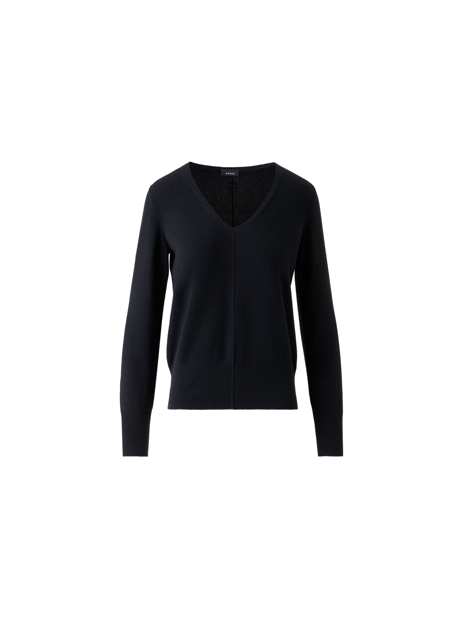 Designer 100% Cashmere V-Neck Knit Sweater - black - neutral - navy - blue - beige