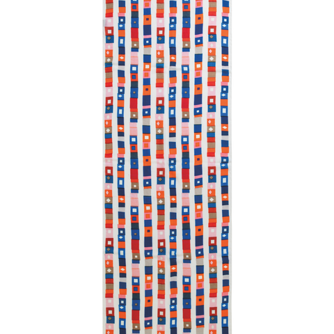 Kaschmirseidenschal mit Superstripe-Druck