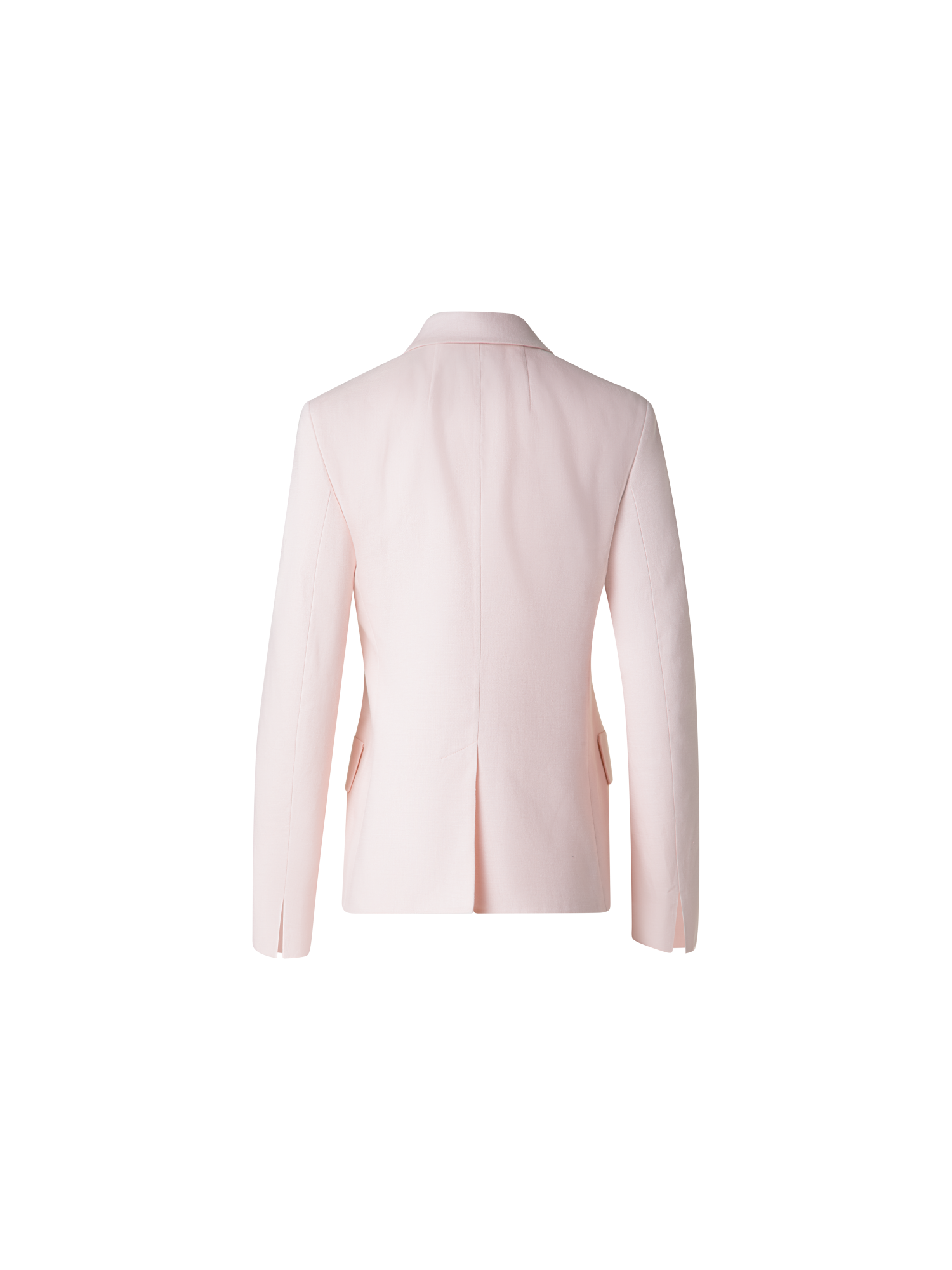 Designer Double-Breasted Blazer in Linen Double-Face - pastel - pink