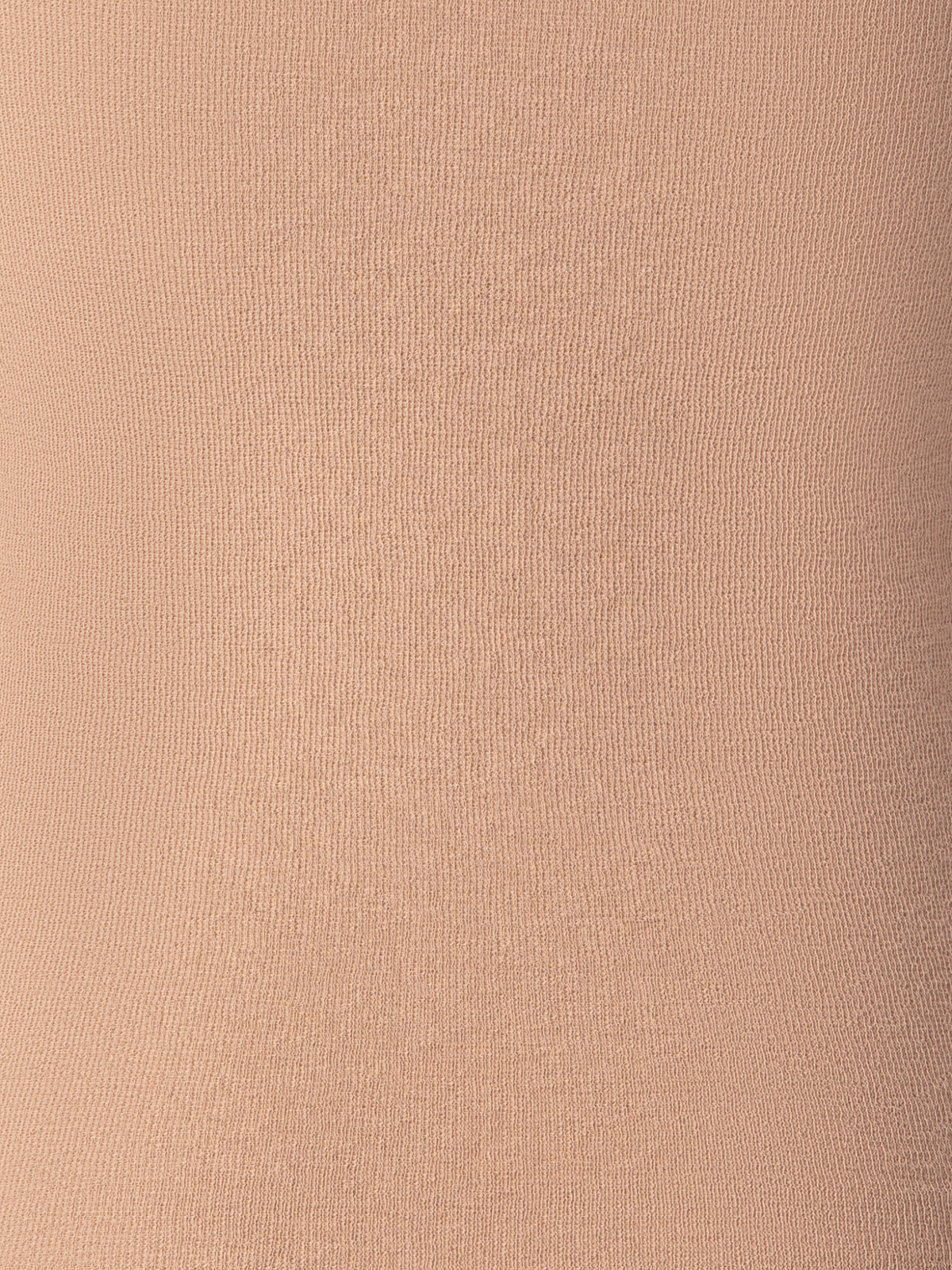 Designer Double Layered Knit Top in Sheer Cotton - neutral - pastel - beige