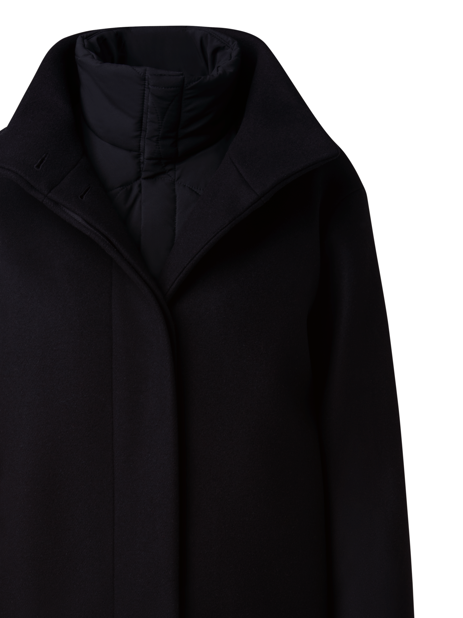 Designer 3-in-1 Long Coat - navy - blue